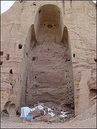 Bamiyan Buddha after destruction