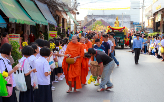 Dana, Sila, and Bhavana : Things that purify our existence.